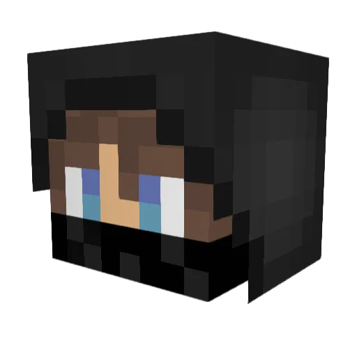 vip0709 Minecraft avatar head, 3D render