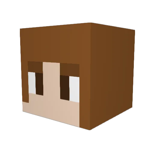 vip2kea Minecraft avatar head, 3D render