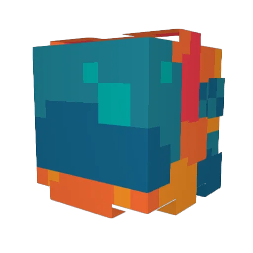 viper4340 Minecraft avatar head, 3D render