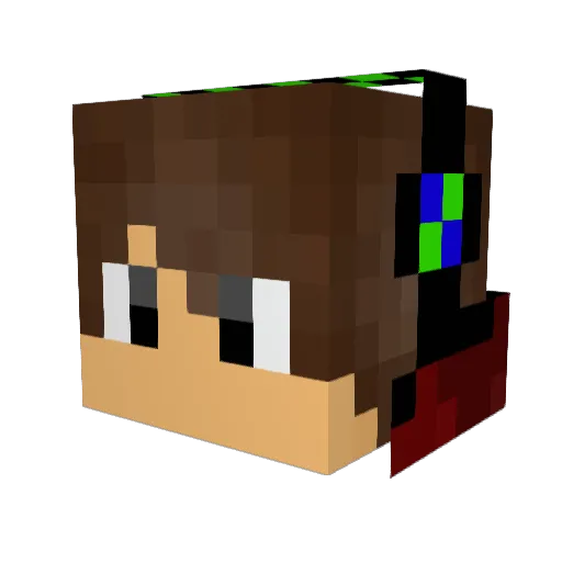 viper_dude109 Minecraft avatar head, 3D render