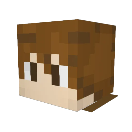 vipguin Minecraft avatar head, 3D render