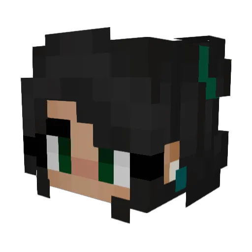 viplays Minecraft avatar head, 3D render