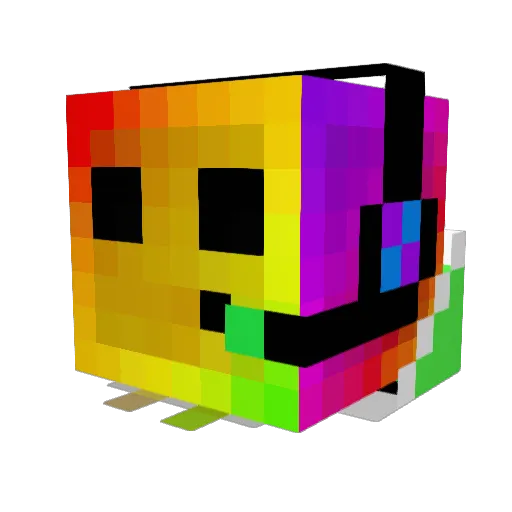 viproin Minecraft avatar head, 3D render