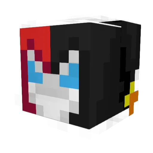 viralkarma Minecraft avatar head, 3D render
