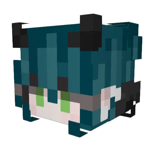 viranyx Minecraft avatar head, 3D render
