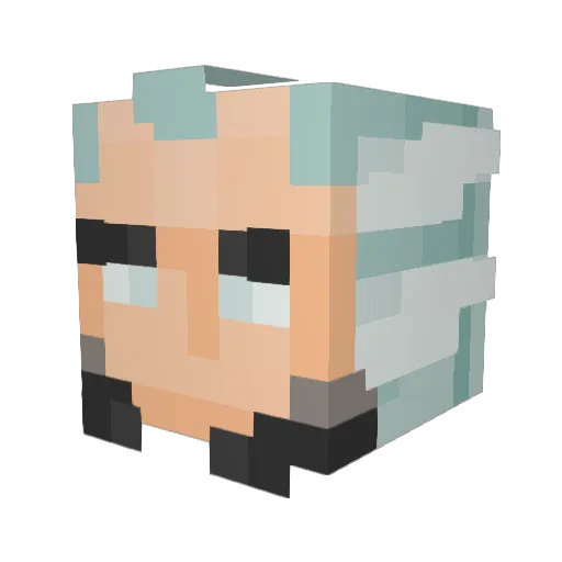 virdiac Minecraft avatar head, 3D render