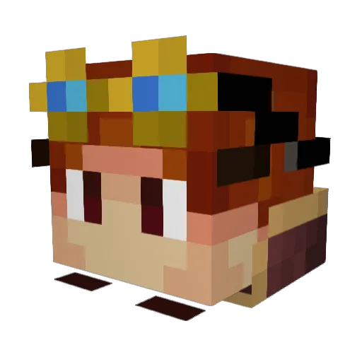 virgilhd Minecraft avatar head, 3D render