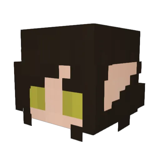 virginiaslimsss Minecraft avatar head, 3D render
