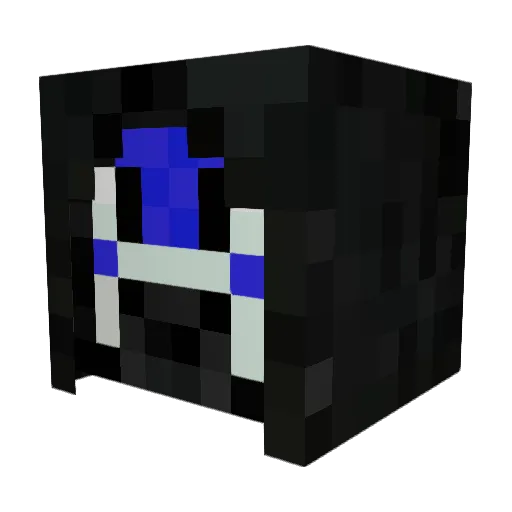 viri47o Minecraft avatar head, 3D render