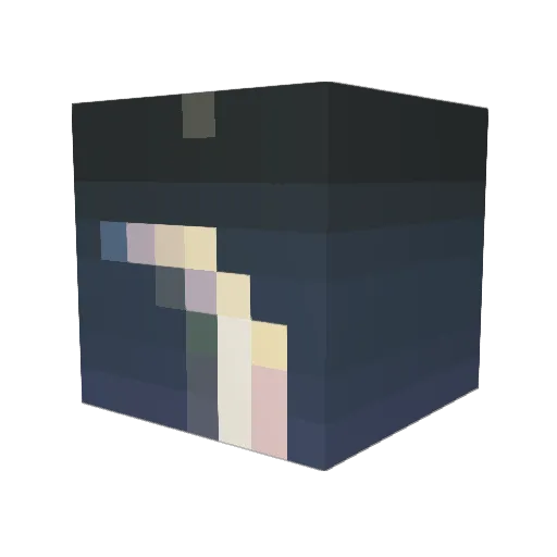 virideia Minecraft avatar head, 3D render