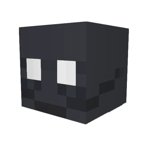 viriome Minecraft avatar head, 3D render