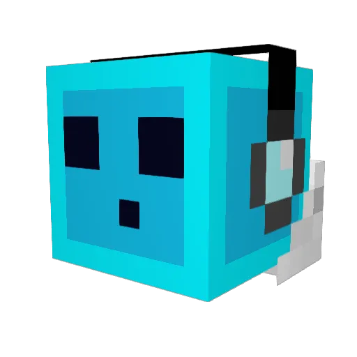 virtics Minecraft avatar head, 3D render
