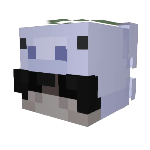 virtu8l Minecraft avatar head, 3D render