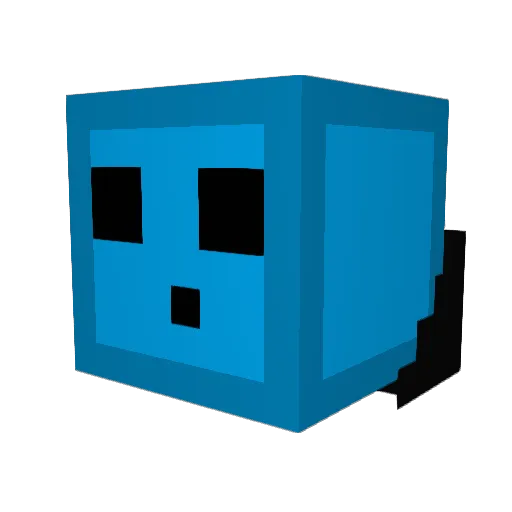 virtual_edge Minecraft avatar head, 3D render