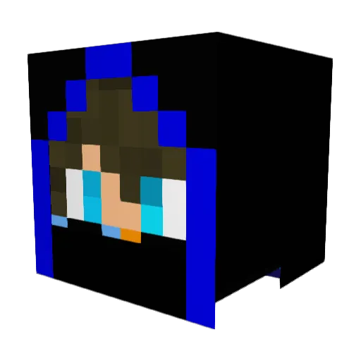 virtual_reality6 Minecraft avatar head, 3D render