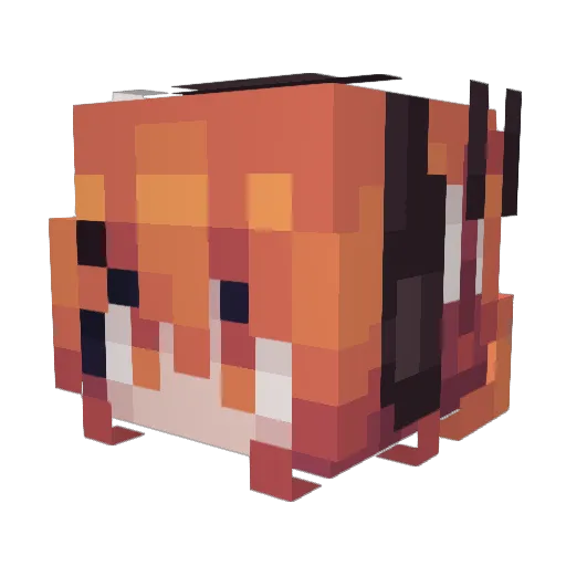 virtualgirlie Minecraft avatar head, 3D render