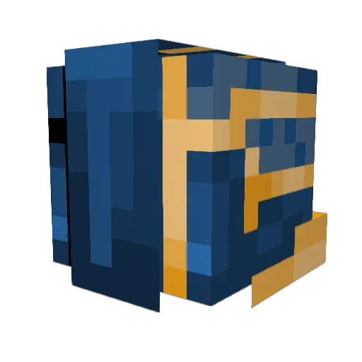 virus7622 Minecraft avatar head, 3D render