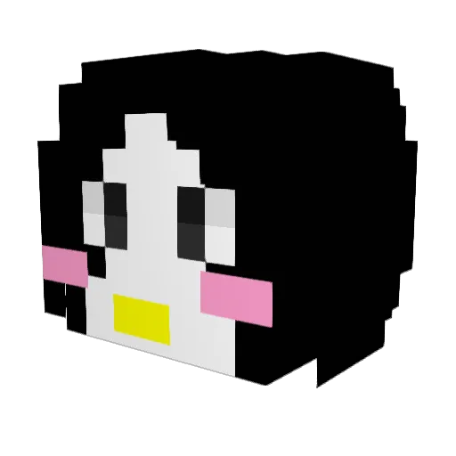 virus9710 Minecraft avatar head, 3D render