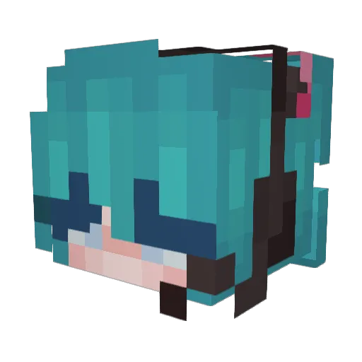 virusfrr Minecraft avatar head, 3D render