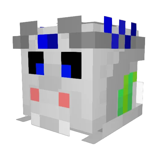 virusmonkees Minecraft avatar head, 3D render