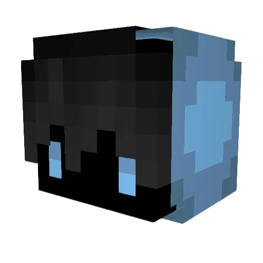 viruz Minecraft avatar head, 3D render