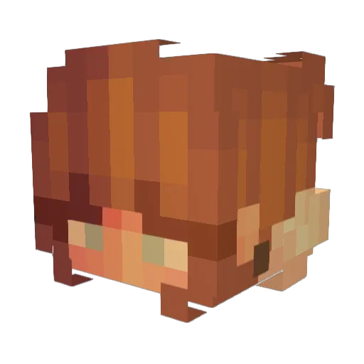 virxoisbad Minecraft avatar head, 3D render