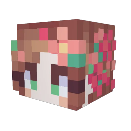 viry0011 Minecraft avatar head, 3D render