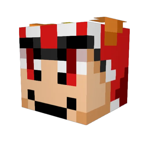 virys183 Minecraft avatar head, 3D render