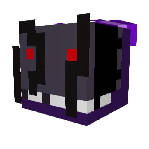 visceralPunknix Minecraft avatar head, 3D render