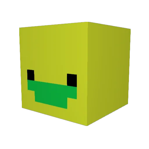 vision477 Minecraft avatar head, 3D render