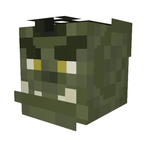 visse010 Minecraft avatar head, 3D render