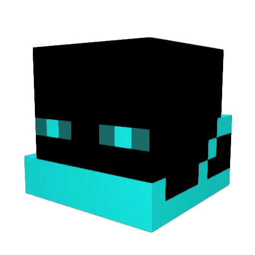 visser13 Minecraft avatar head, 3D render