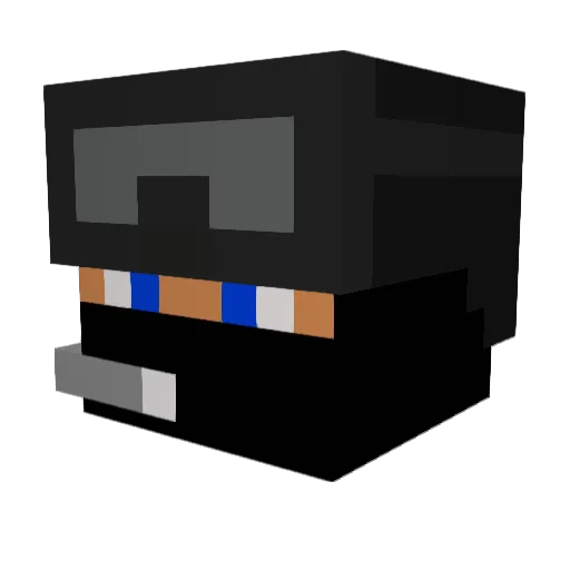 visslard Minecraft avatar head, 3D render