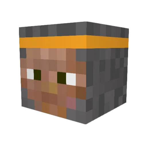 vistaer Minecraft avatar head, 3D render