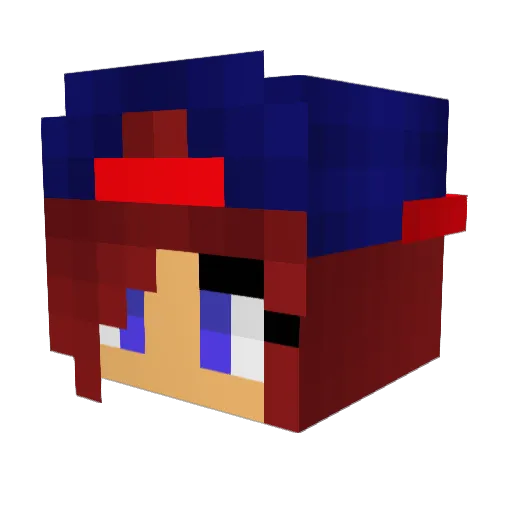 vita802 Minecraft avatar head, 3D render