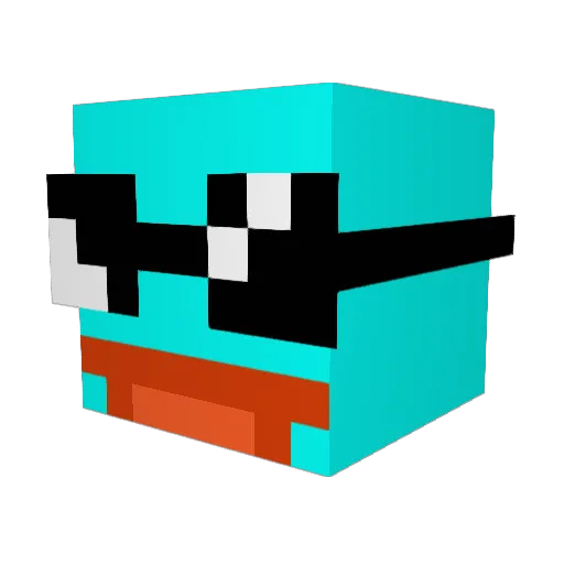 vitaminj12 Minecraft avatar head, 3D render