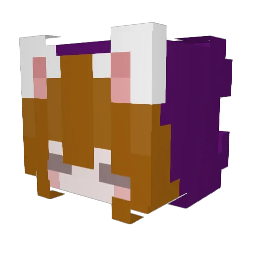 vitetyana Minecraft avatar head, 3D render