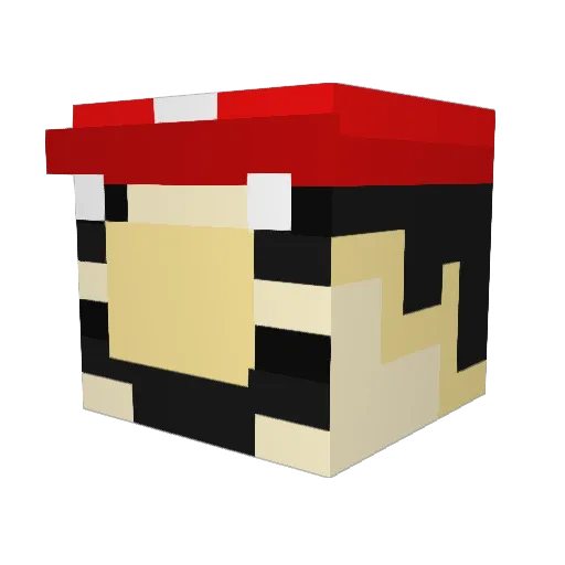 vitic0 Minecraft avatar head, 3D render