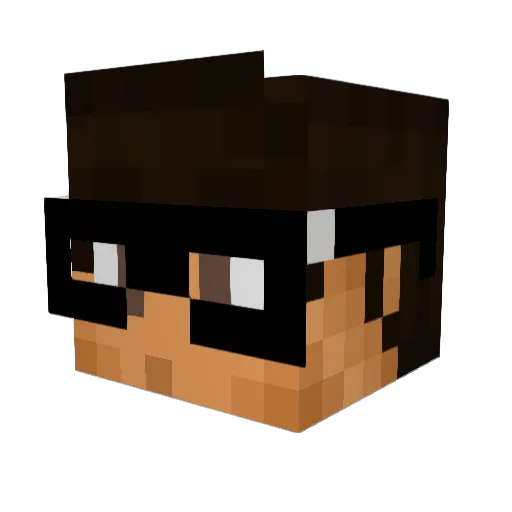 vitiger101 Minecraft avatar head, 3D render