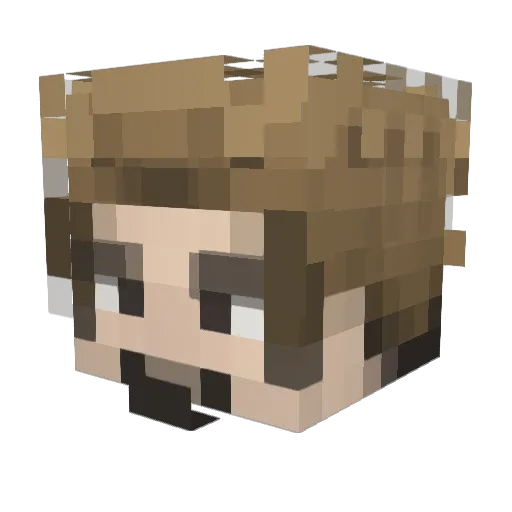 vitindeftones Minecraft avatar head, 3D render