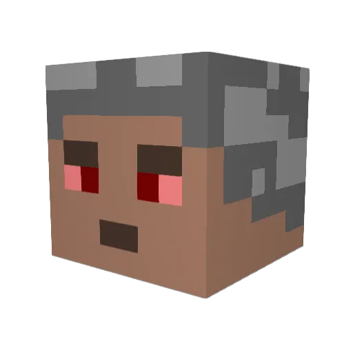 vitinn7 Minecraft avatar head, 3D render