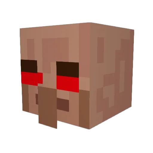 vitobomdebed Minecraft avatar head, 3D render