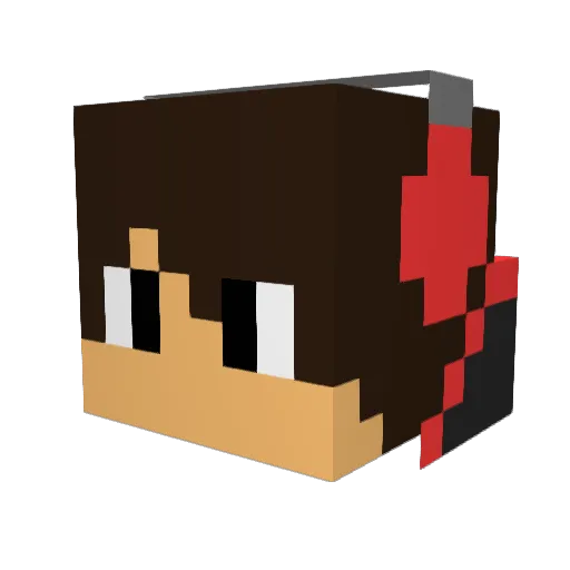vitor200 Minecraft avatar head, 3D render