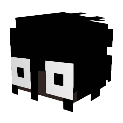 vitorez Minecraft avatar head, 3D render