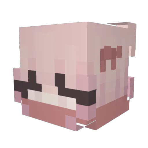 vitorgraft Minecraft avatar head, 3D render