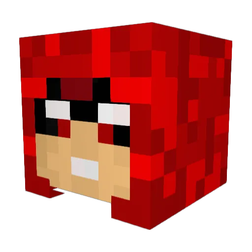 vitorluna1 Minecraft avatar head, 3D render