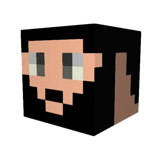 vitormachista Minecraft avatar head, 3D render