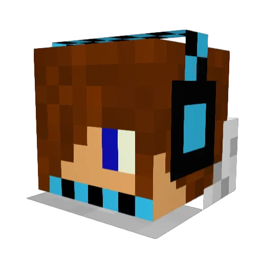 vitorpipi123 Minecraft avatar head, 3D render