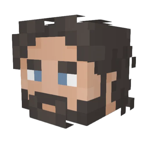 vitoscape Minecraft avatar head, 3D render