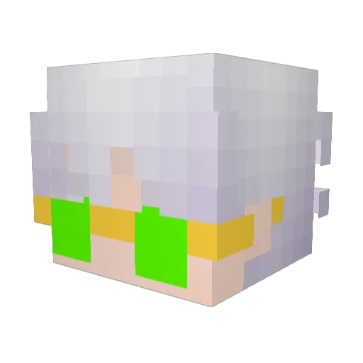 vitrenx Minecraft avatar head, 3D render